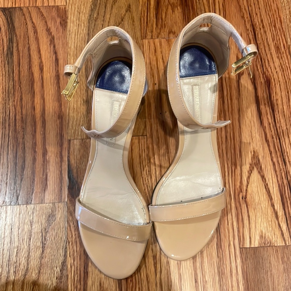 Stuart Weirzman 3 in strappy sandal